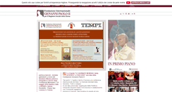 Desktop Screenshot of fondazionegiovannipaoloii.org