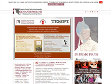 Tablet Screenshot of fondazionegiovannipaoloii.org